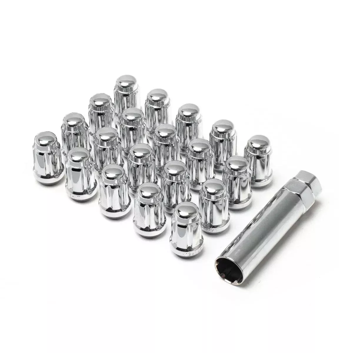 12X1.50 SPLINE 4/5 LUG KIT 1.38" CHROME