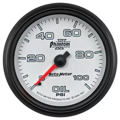 2-5/8 Phantom II Oil Pressure Gauge 0-100psi