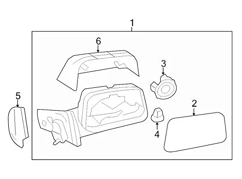 2011-2014 Ford Edge & Lincoln Mkx Right Passenger Side View Mirror Glass Oem New Ct4Z-17K707-C