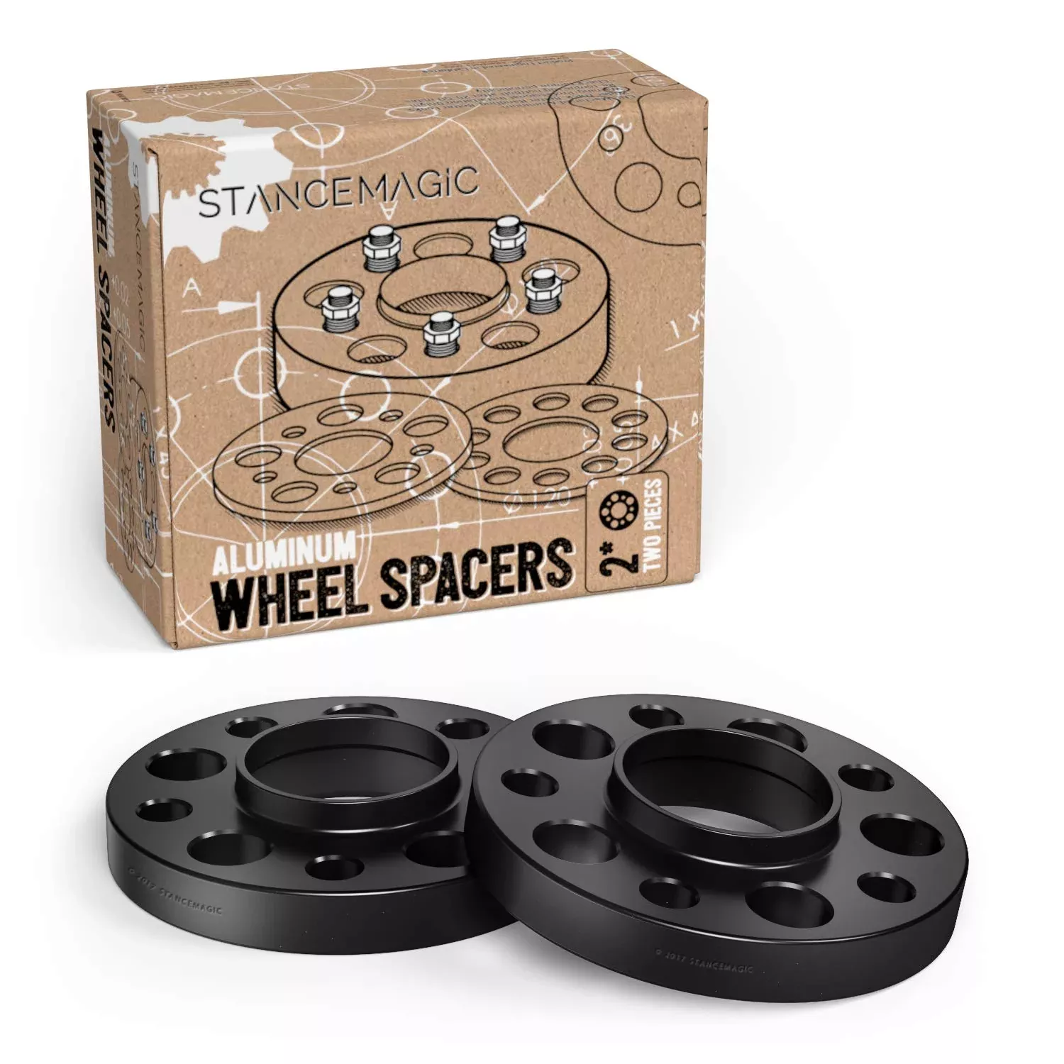 2Pcs 15Mm 5X120 Hubcentric Wheel Spacers Compatible With 1996-2003 Bmw 525I 528I 530I 540I M5 (74.1Mm Bore) Black E39 525 528 530 540