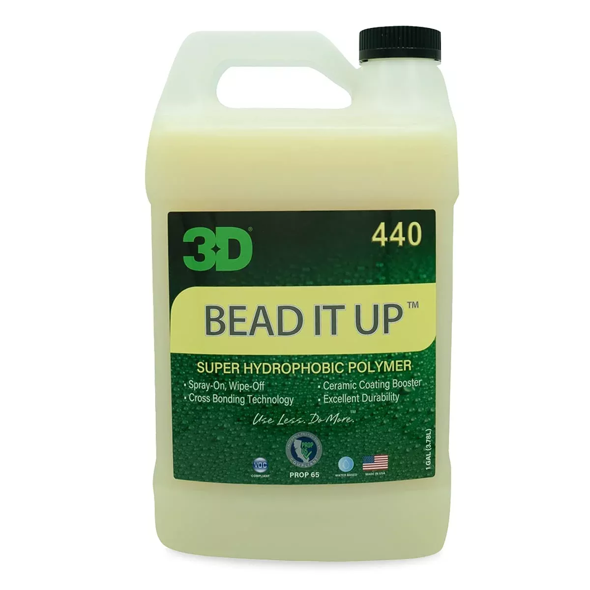 3D Bead It Up Ceramic Coating Booster Spray – Super Hydrophobic Bead Maker – Polymer Paint Protectant & Sealant 1 Gallon