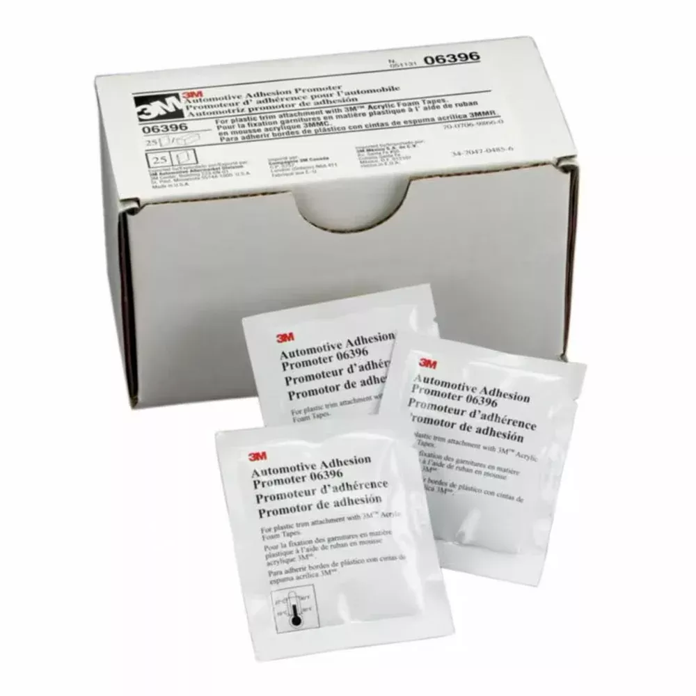 3M 06396 Automotive Adhesion Promoter Sponge Applicator Packet x 25 Pack