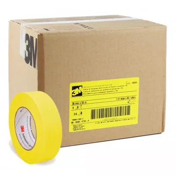3M 06656 2 Inch Masking Tape Yellow 48mm x 55m 24/Case