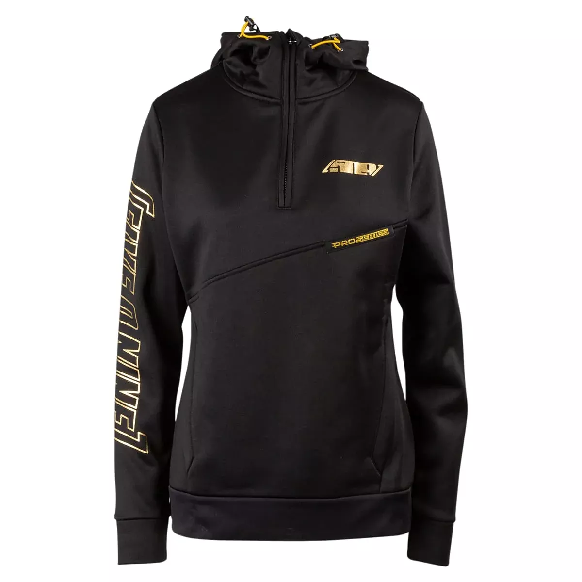 509 Women’S Sector Quarter Zip Hoodie (Black – Large)