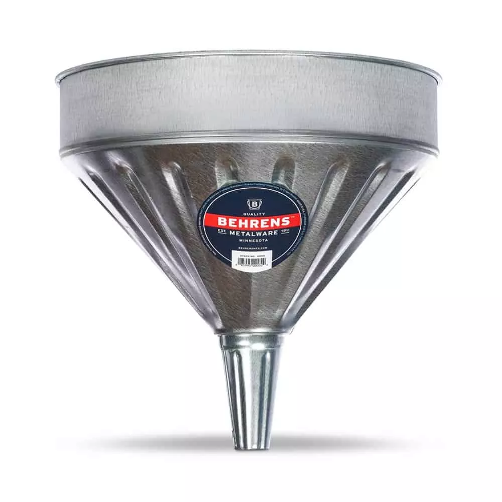 9 Quart (8.5LT) Galvanized Steel Funnel