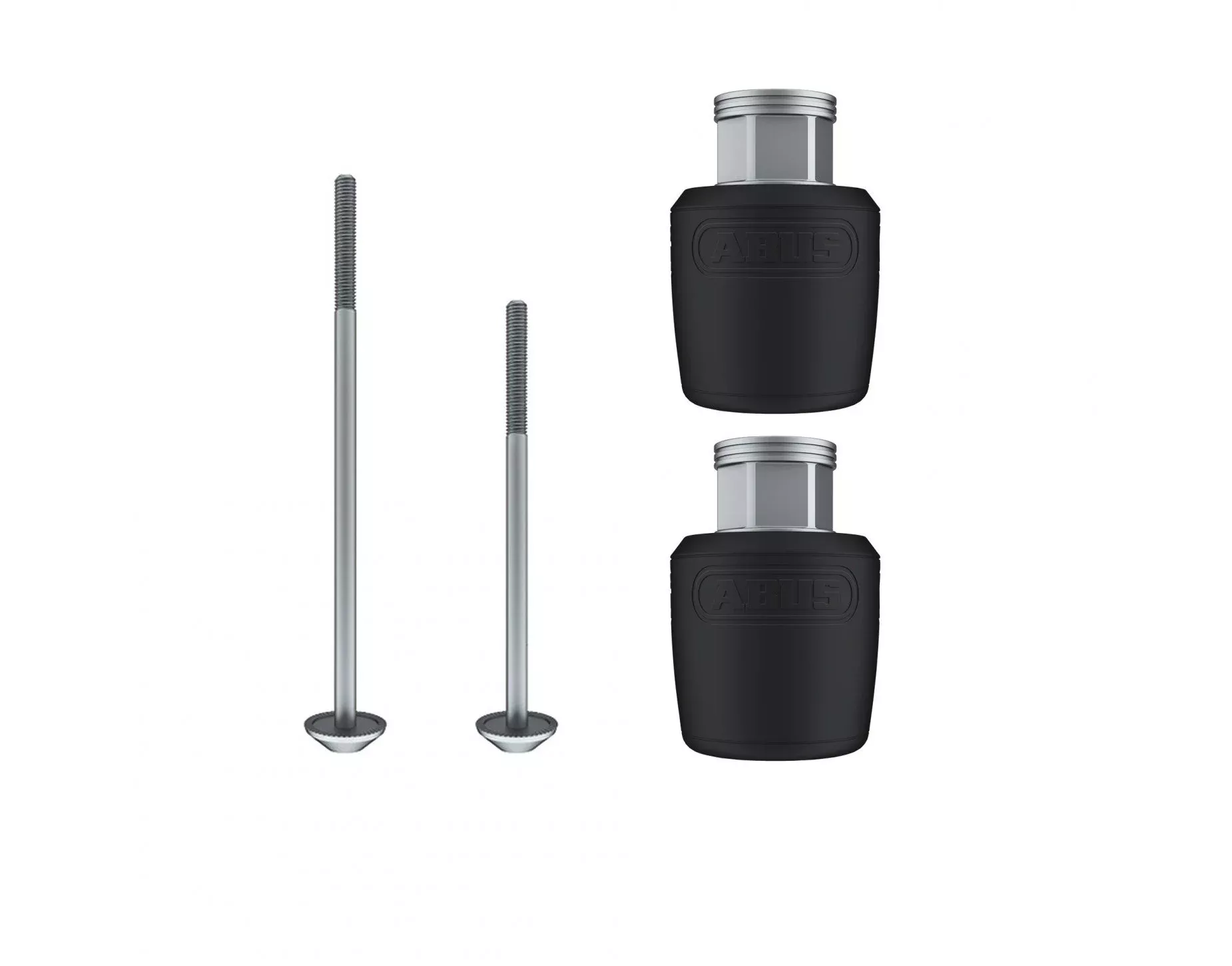 Abus Wheel Lock Nutfix Quick Release Pair Skewer Length 100F/135R Wheel Lock, Black
