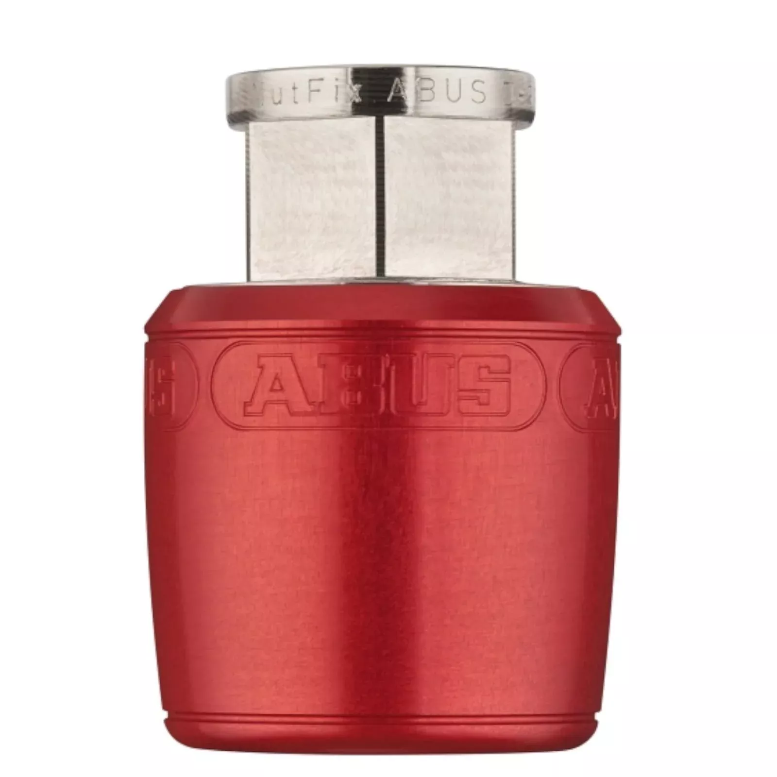 ABUS Wheel Lock Nutfix Quick Release Skewer, 100f/135r, Stainless Steel, Red, Model 727283