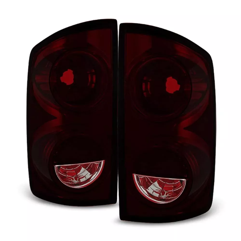 Acanii – For Red Smoke 2007-2008 Dodge Ram 1500 07-09 2500 3500 Tail Lights Lamps Left+Right