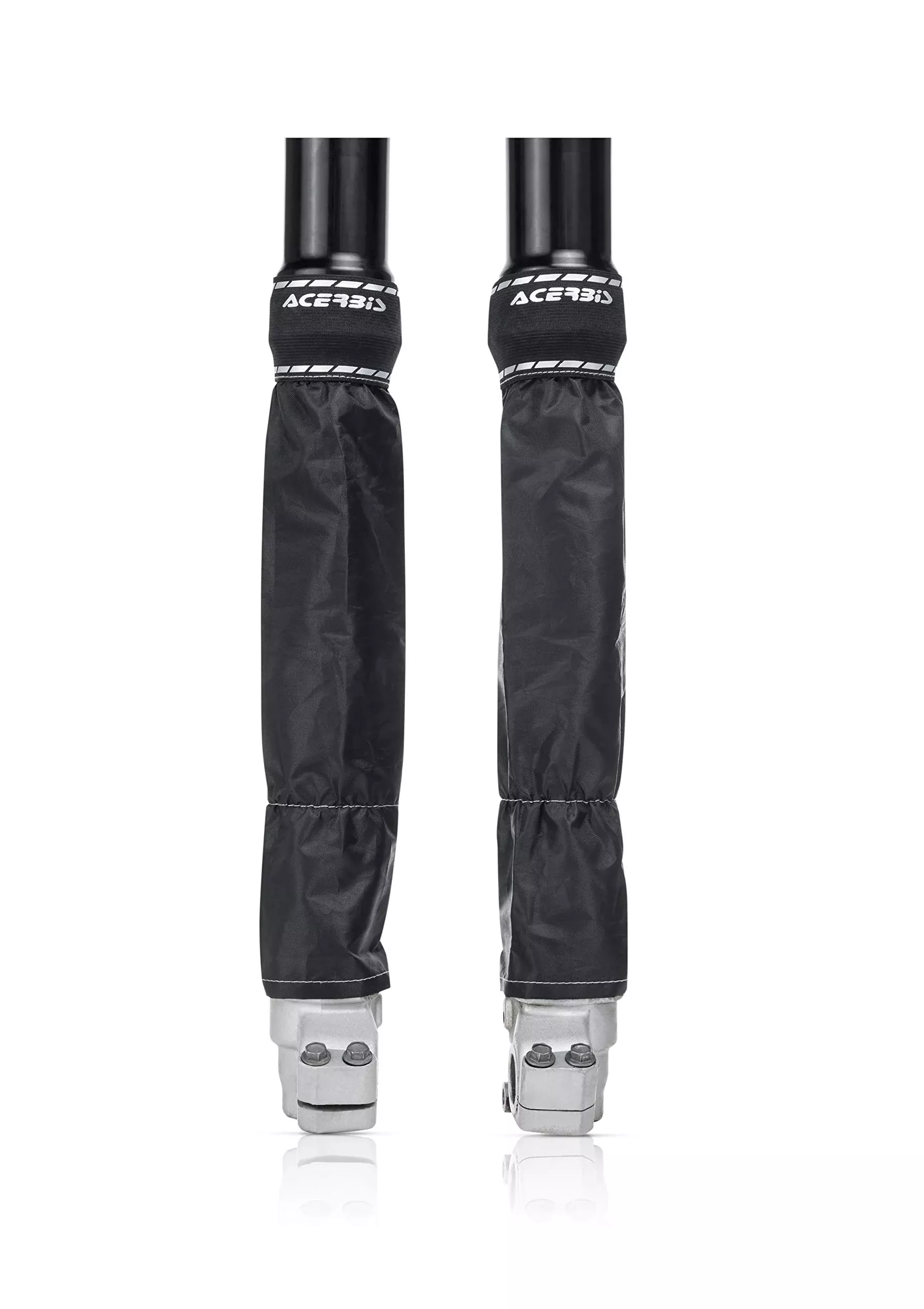 Acerbis 0024421.090 Z-Mud Fork Gaiter Black, Set Of 2
