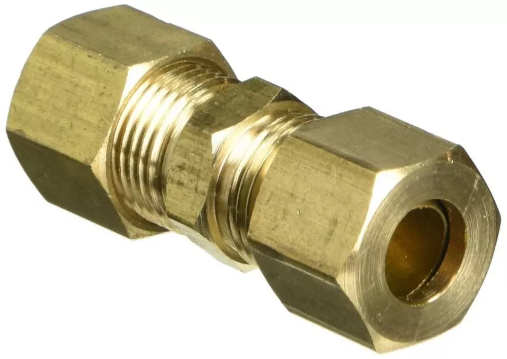 Ags Brass Compression Union, 5/16”, 1/Card