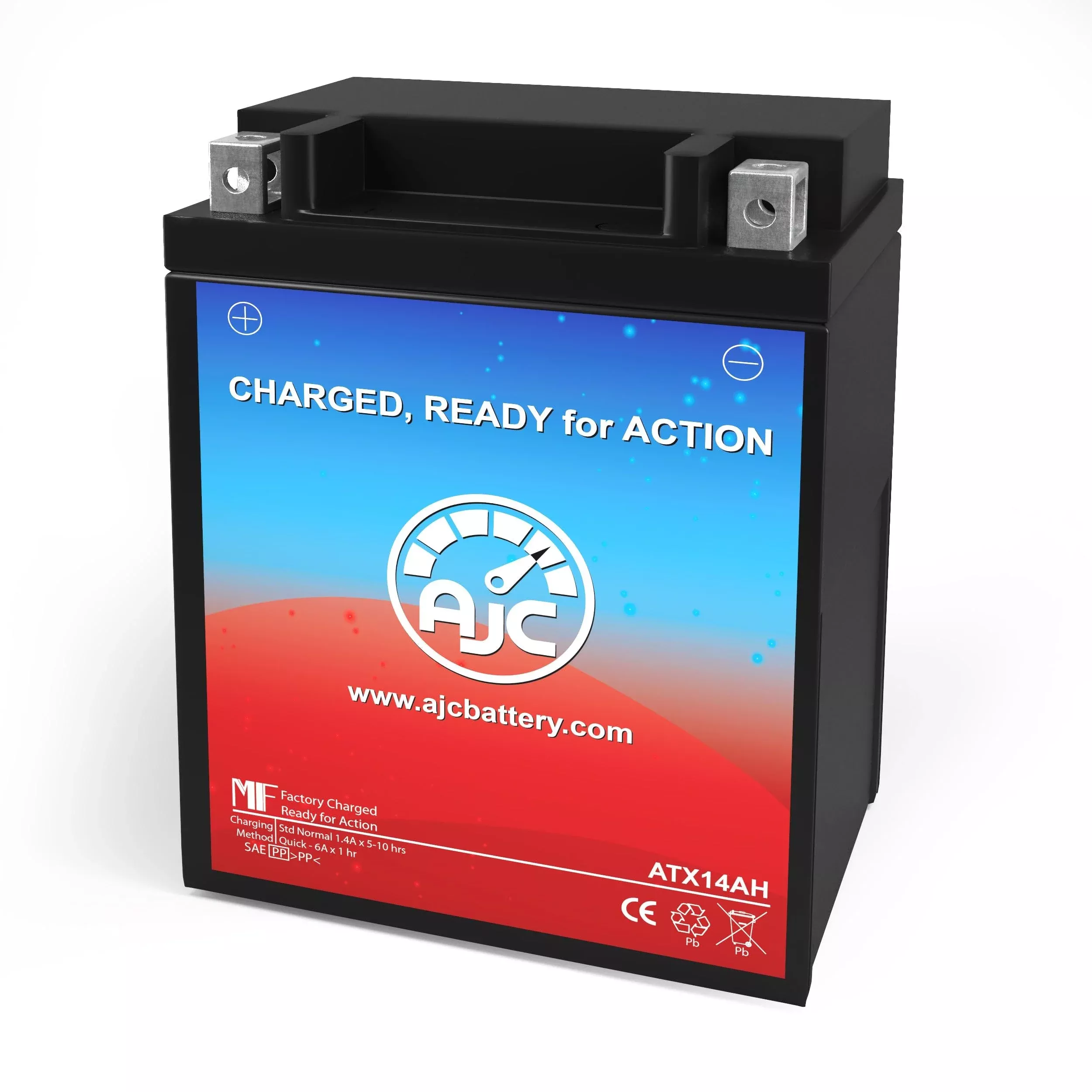 Ajc Atx14Ah Powersports Replacement Battery