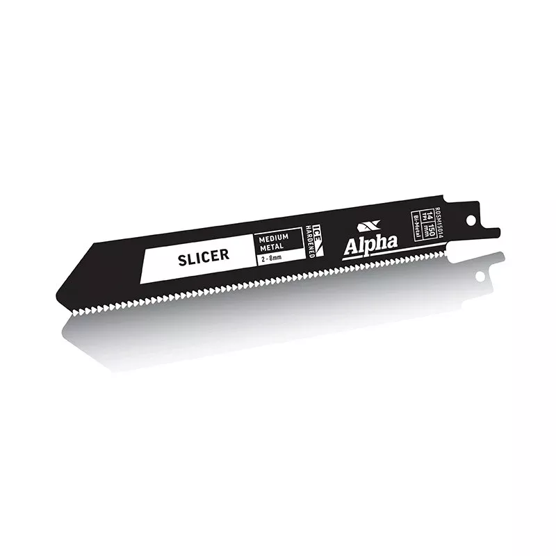 Alpha 14 TPI 150mm Slicer Metal Reciprocating Blade 2 Pack