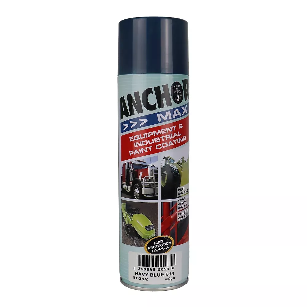 ANCHOR MAX Navy Blue B13 400gm Industrial Spray Paint High Coverage