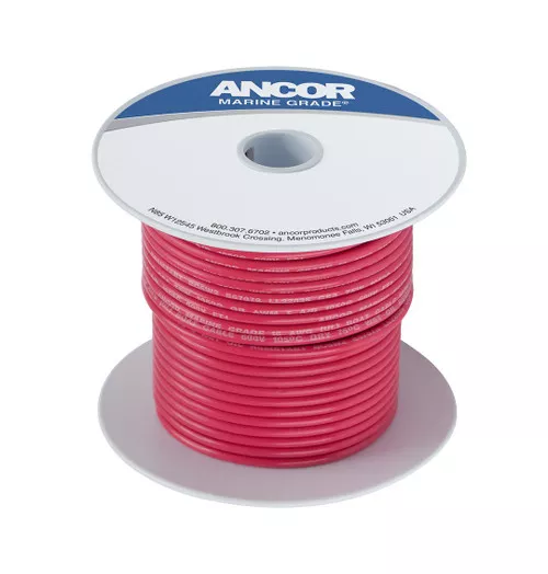 Ancor 100' #8 Red Tinned Copper 111510