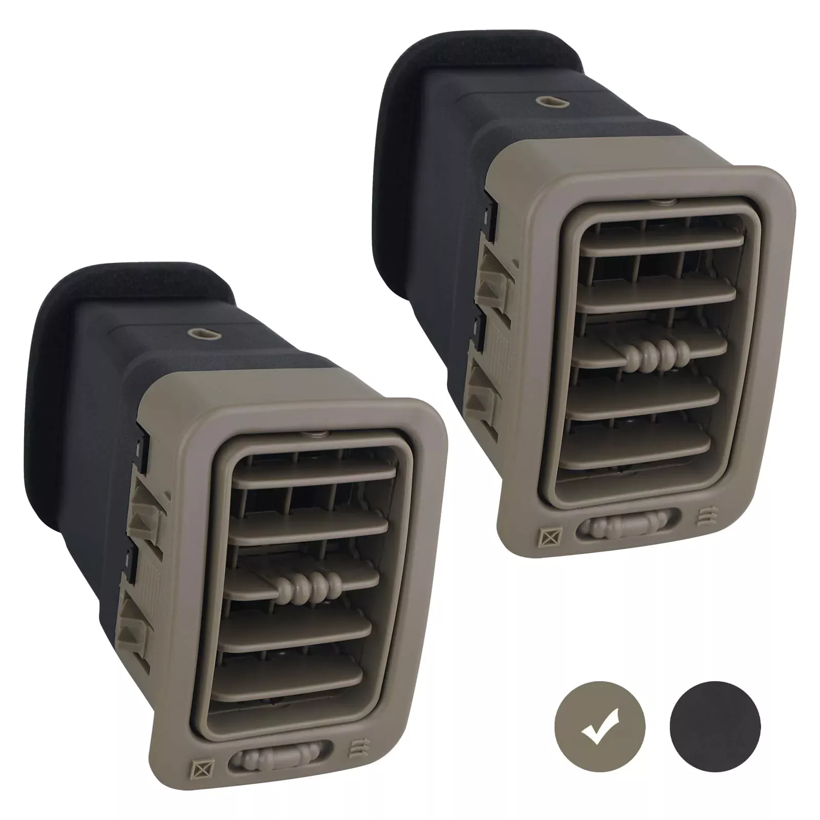 APPERFiT Dash A/C Air Vent – Tan, Compatible with 1999-2007 Chevy/GMC Models, Replaces 15169325, Model VT003TAN