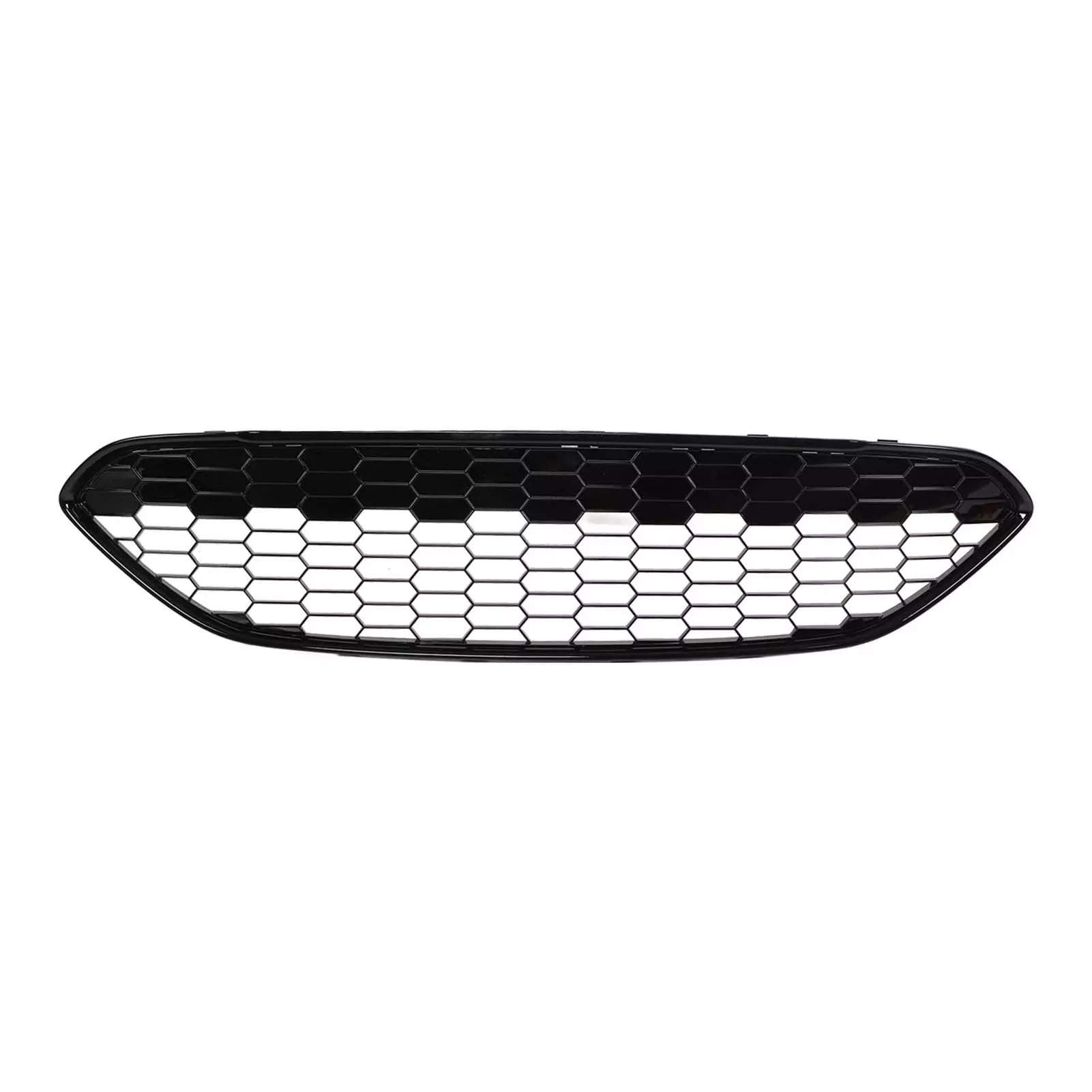 Aramox Front Bumper Grille, 1778260 Front Bumper Upper Grill Cover Glossy Black Protection Replacement For Ford Fiesta 2013?2017