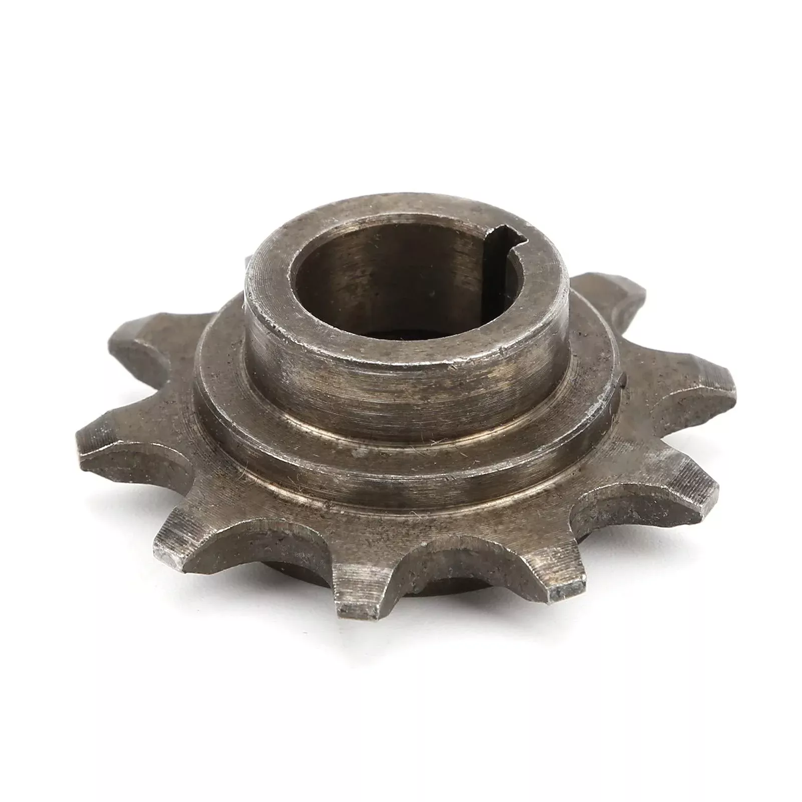 Aramox Front Sprocket Cog, 10T 10 Teeth 415 Chain Sprocket Cog, Iron Alloy Front Sprocket Gear Replacement, Compatible With 2 Stroke Motorized Bike Accessories