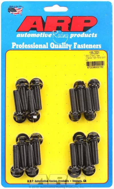 ARP 135-2001 Intake Manifold Bolts - Big Block Chevy - Hex Head - Black Oxide