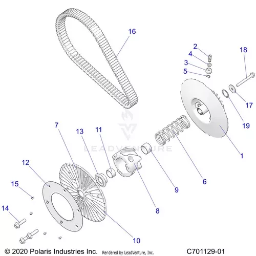 ASM-STATIONARY SHEAVE,DRVN G4