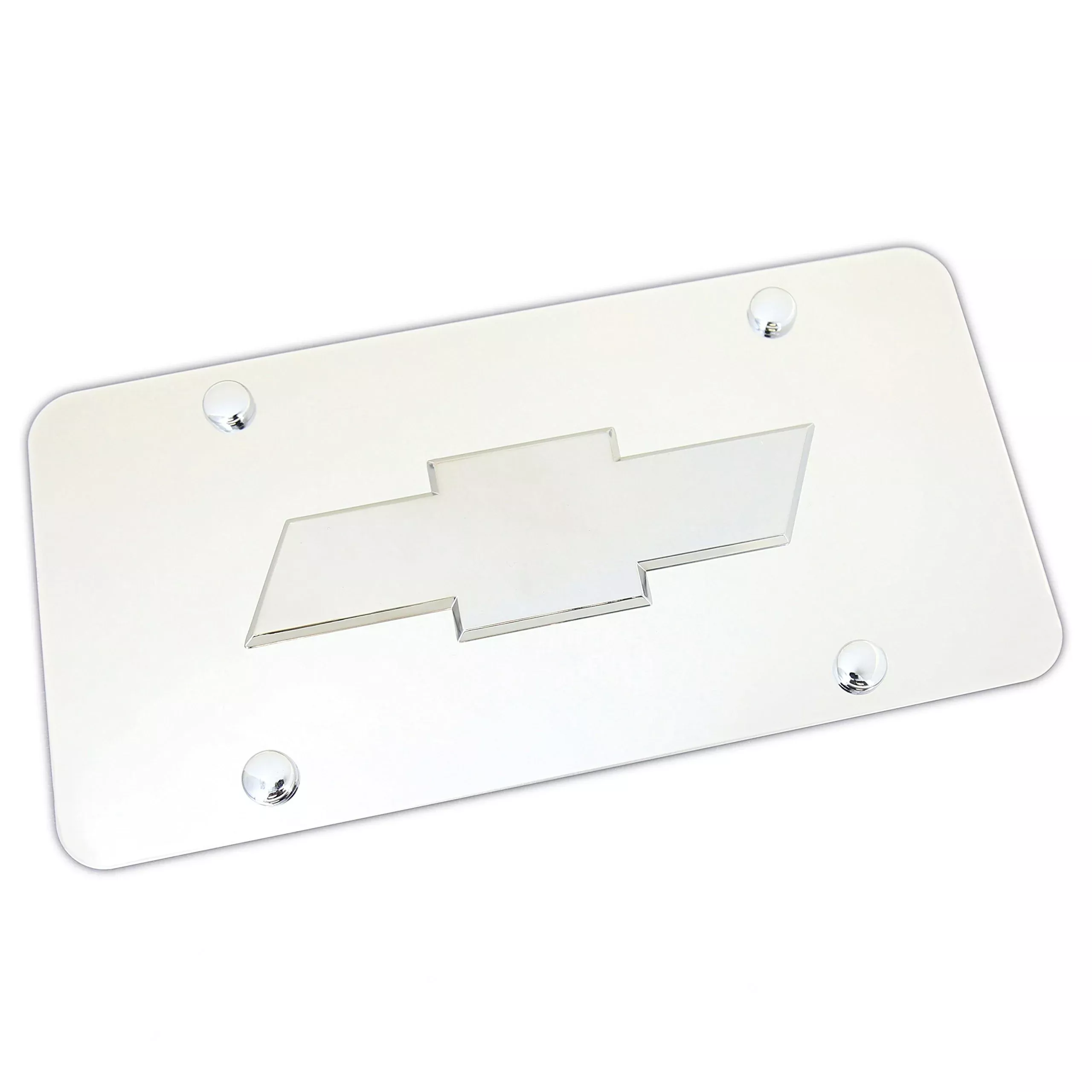 Au-Tomotive Gold Compatible With Chevy Logo Front License Plate