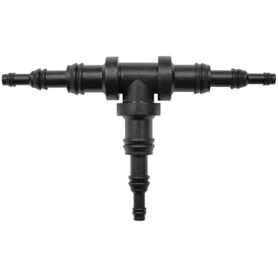 Au-ve-co 10368 Universal Break-Off Hose Tee, 1/8 in 1/4 in 3/8 in, Butyrate