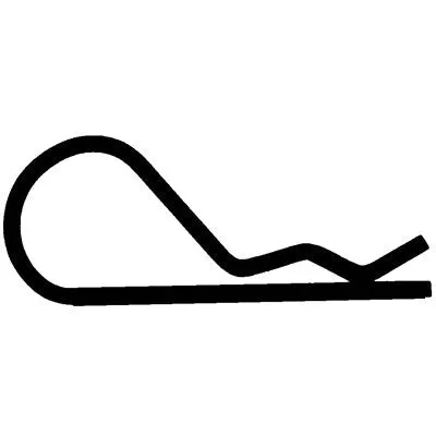 Au-ve-co 10394 Hair Cotter Pin, 1/4 to 5/8 in Dia, 2-5/16 in OAL, Zinc-Plated