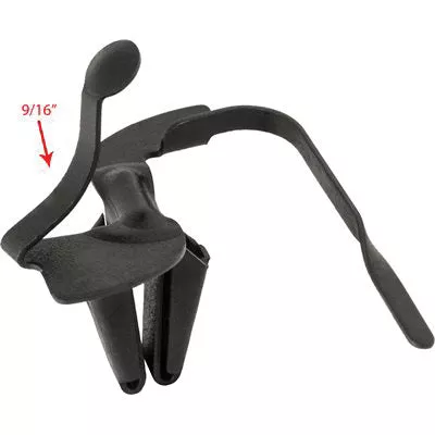 Au-ve-co 12966 Front and Rear Molding Fastener, Metal, Black