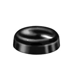 Au-ve-co 13833 Pop-On Screw Cover, 1/2 in OD, Polypropylene, Black