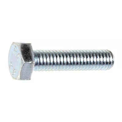 Au-ve-co 14410 Cap Screw, M6x1 Thread, Full, Regular Thread, 25 mm OAL, Alloy Steel, Zinc-Plated, 8.8 Grade