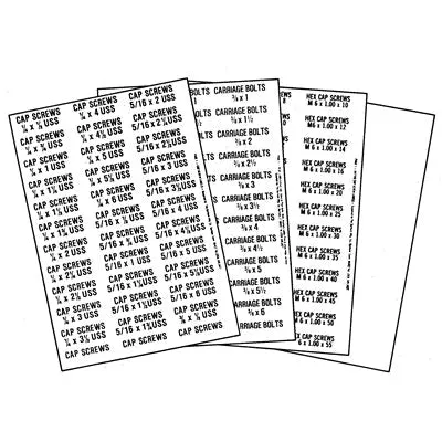 Au-ve-co 14774 Metric Bin Label