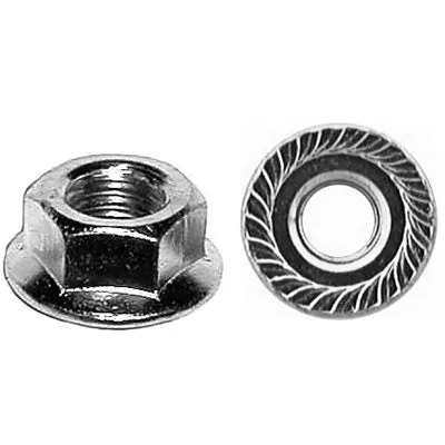Au-ve-co 14875 Spin Lock Nut With Serrations, System of Measurement: Imperial, 5/16-18 Thread, USS Thread, Zinc