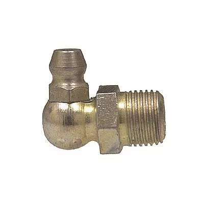 Au-ve-co 15119 Grease Fitting, 1/8 in Thread, NPT Thread, Plated, 53/64 in OAL