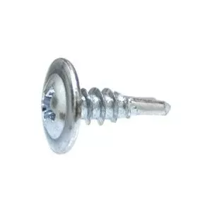 Au-ve-co 15171 Tapping Screw, System of Measurement: Imperial, #8 Thread, 1/2 in L, Round Head, Phillips Drive, Zinc