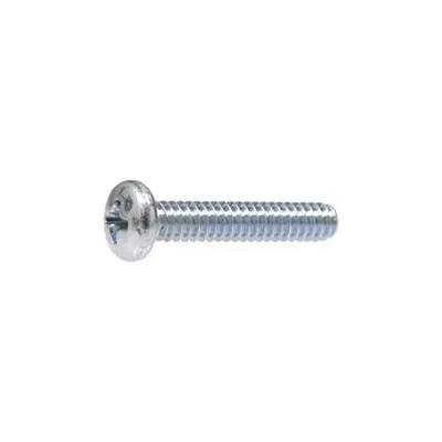 Au-ve-co 15877 Machine Screw, M6x1 Thread, 12 mm OAL, Phillips Pan Head, Zinc-Plated