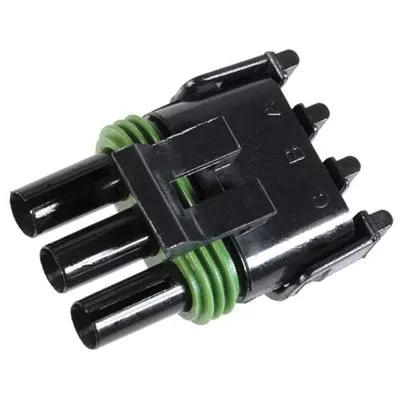 Au-ve-co 15954 3-Cavity Connector Shell, Nylon Insulation