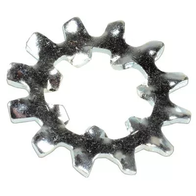 Au-ve-co 17019 Internal/External Combination Lock Washer, #10 Trade, 9/16 in Dia, Zinc-Plated