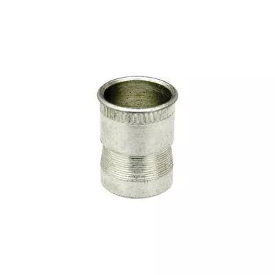 Au-ve-co NUTSERT 10265 Nut Insert, #6-32 Thread, 0.03 in Thick Material, 0.185 in L, Mild Steel, Tin-Plated