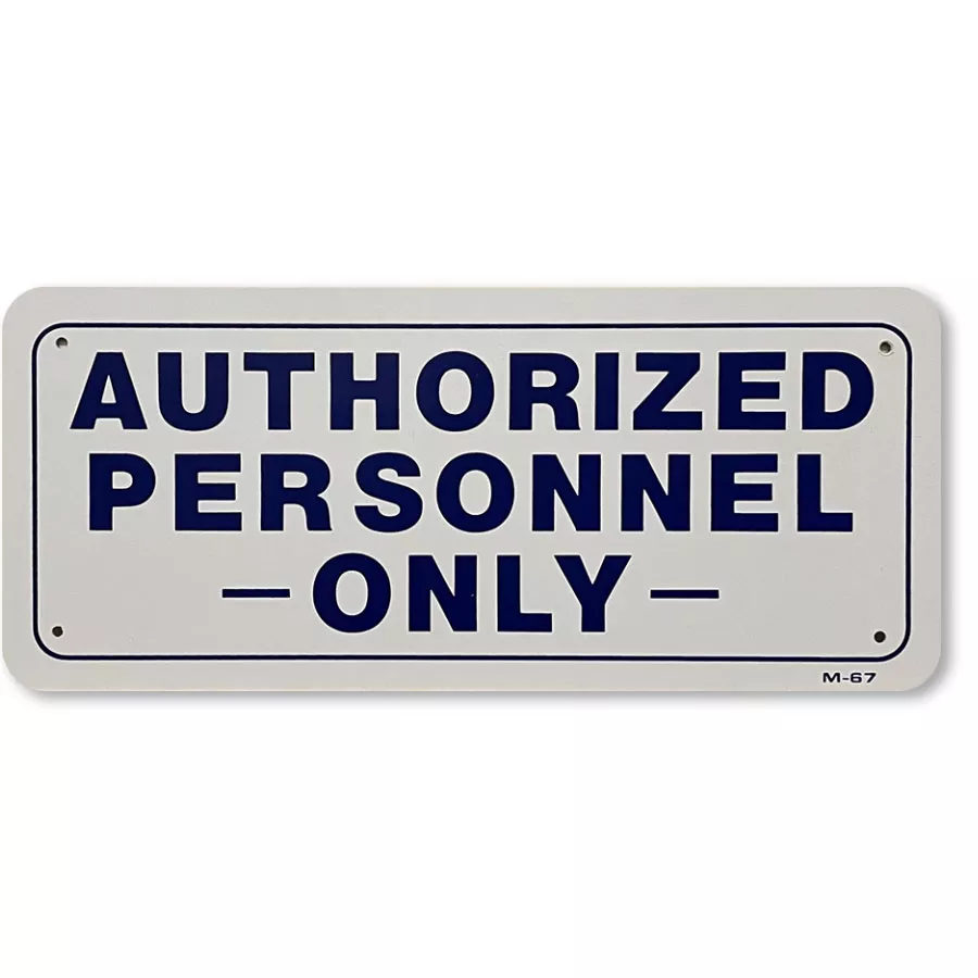 Authorized Personnel Only Sign – Employees Only