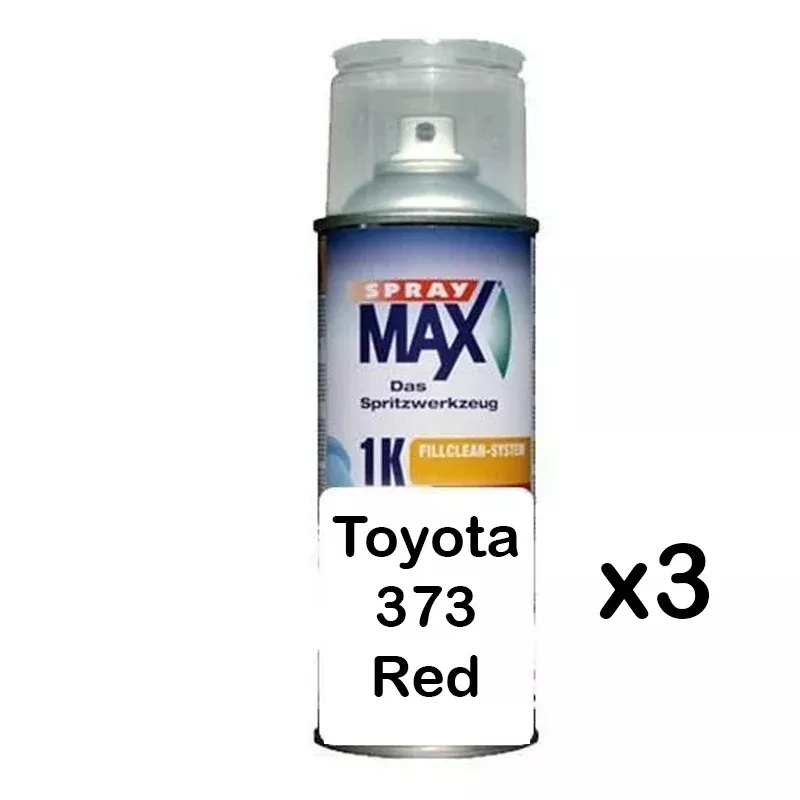 Auto Car Touch Up Paint Can for Toyota 373 Red x 3