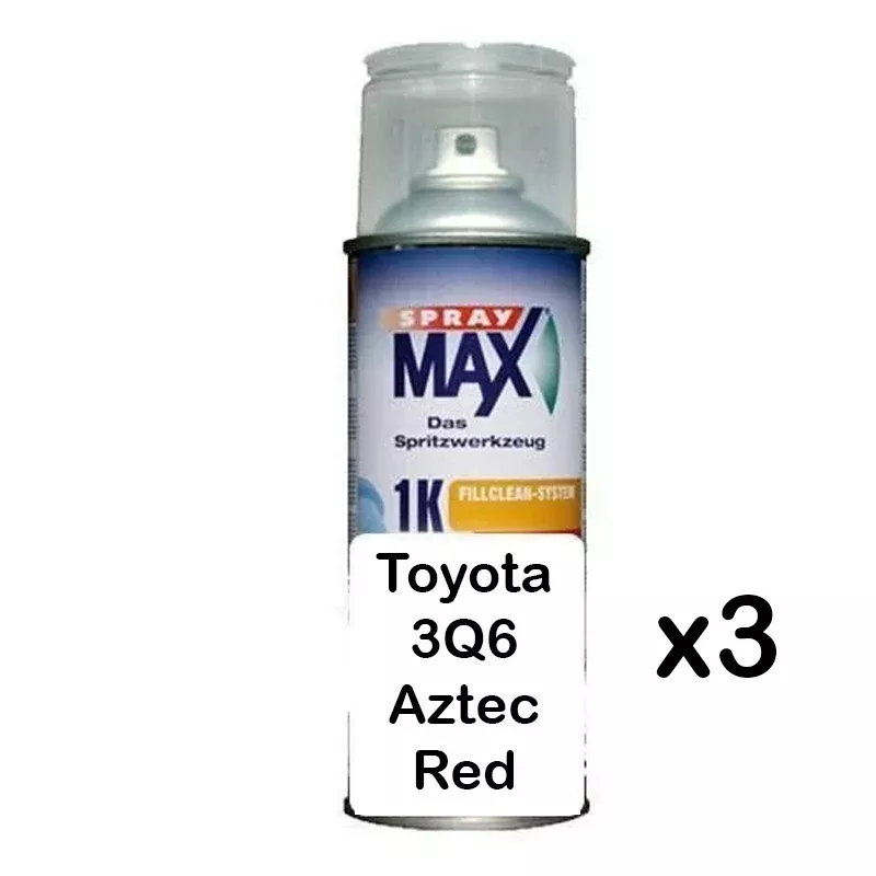 Auto Car Touch Up Paint Can for Toyota 3Q6 Aztec Red x 3