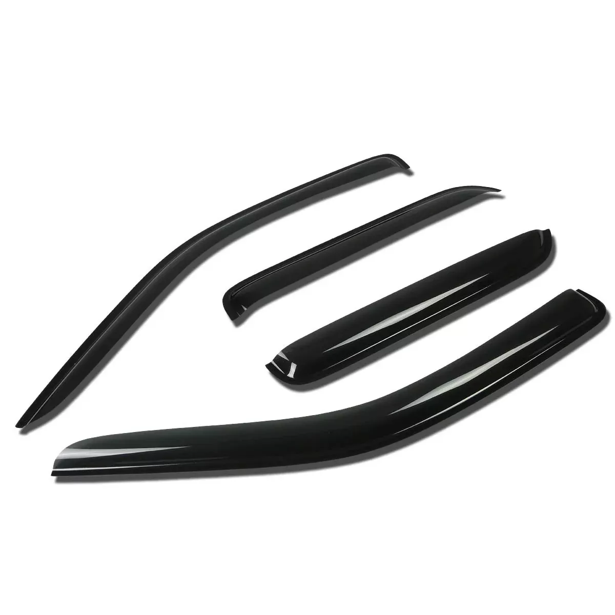 Auto Dynasty 4Pcs Tape-On Window Vent Visor Deflector Rain Guard Compatible With Ford Escape Mazda Tribute Mercury Mariner 2001-2012, Acrylic