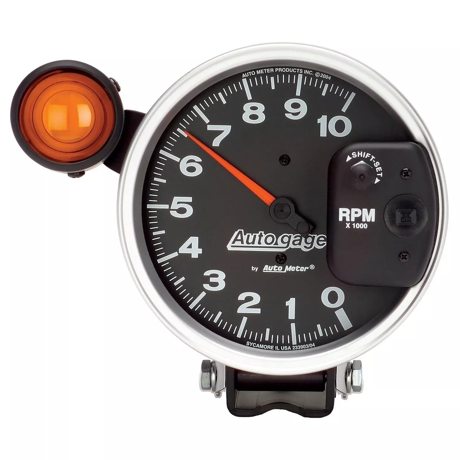 AUTO METER 233904 Pedestal Mount Shift Lite Tachometer Gauge – High-Performance Model for Accurate Shifting Indicator