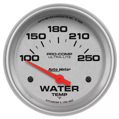 AutoMeter 4437 Ultra-Lite Electric Water Temperature Gauge