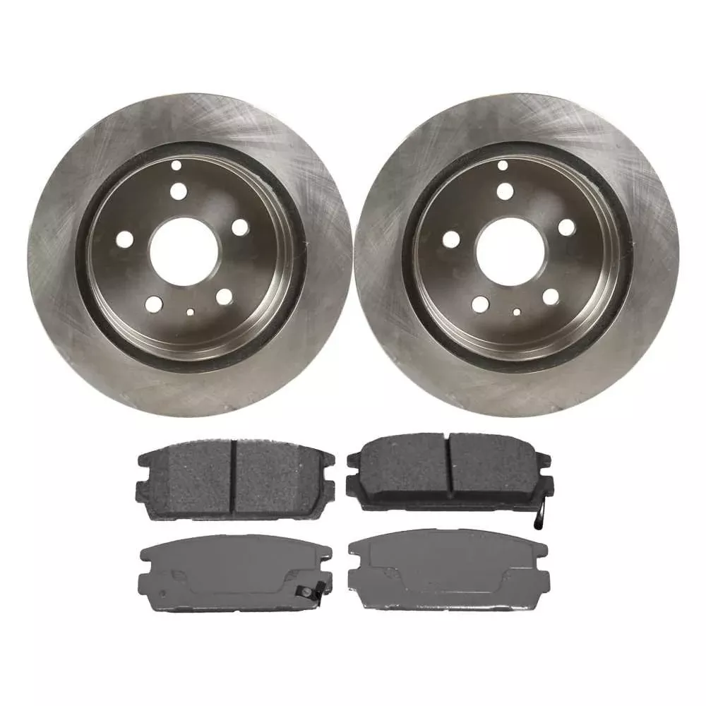 Autoshack Rear Brake Kit Rotors And Ceramic Pads Pair Of 2 Driver And Passenger Side Replacement For Vw Routan Dodge Journey 2008-2011 Grand Caravan 2008-2011 Chrysler Town & Country Cbo630521326Cgr