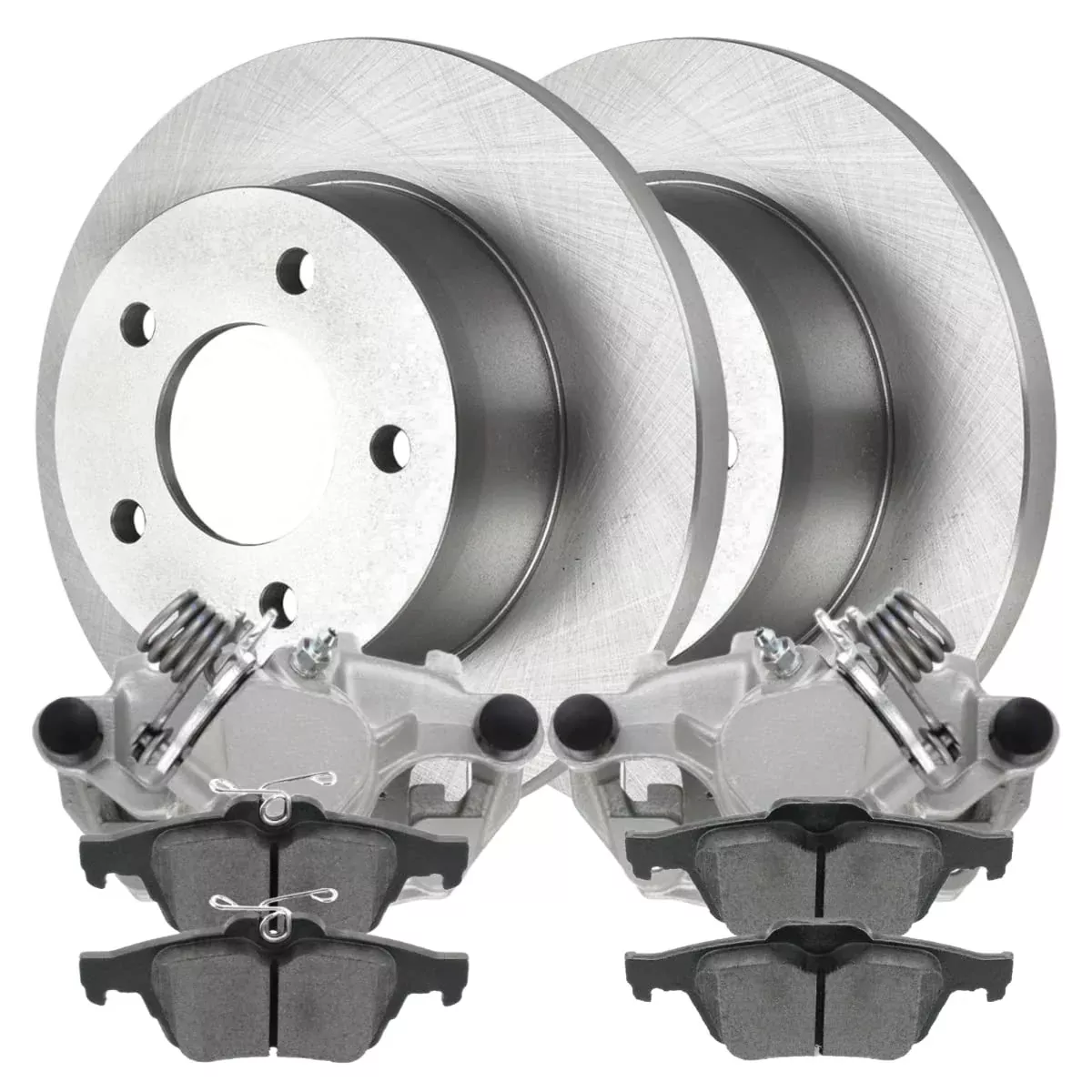 Autoshack Rear Brake Rotors Calipers And Ceramic Pads Kit Set Driver And Passenger Side Replacement For 2004-2008 Nissan Maxima 2002-2023 Altima 2.5L 3.5L V6 Fwd Bcpkg0525