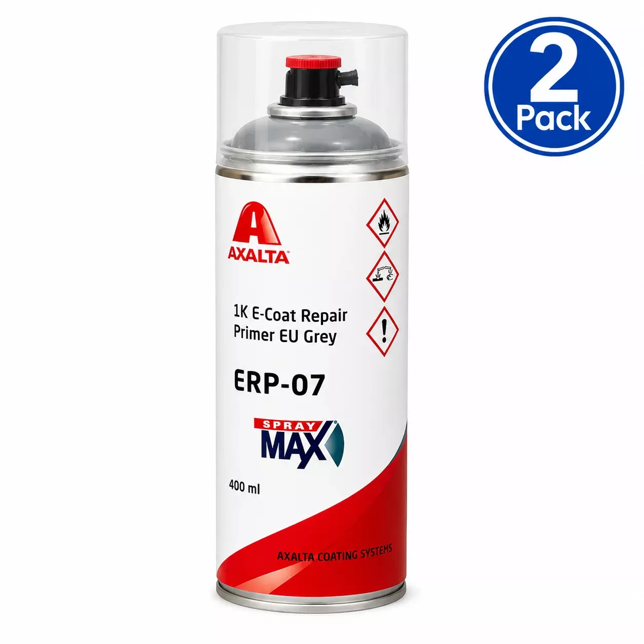 AXALTA 1K E-Coat OEM Automotive Repair Primer ERP-07 EU Grey 400ml Aerosol 2 Pack
