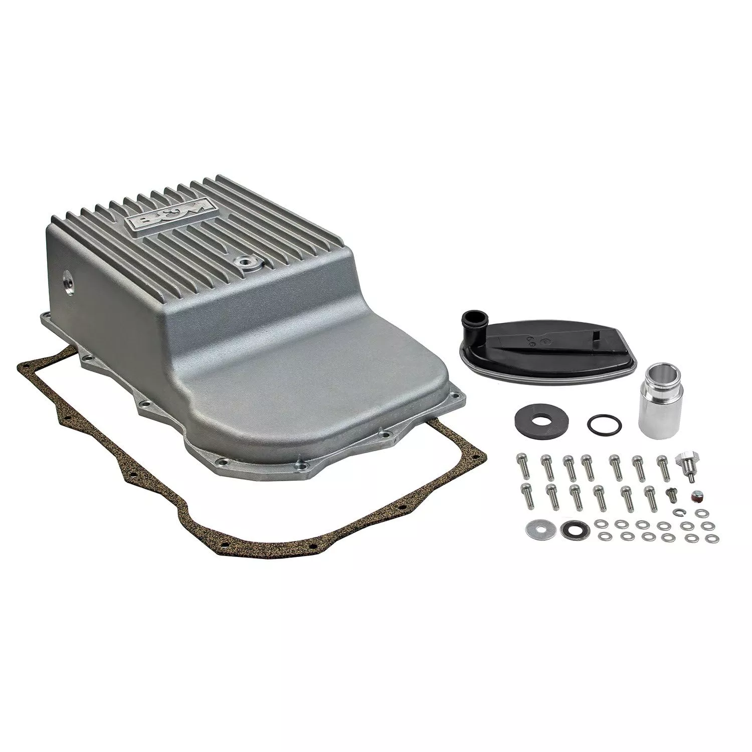 B&M 70395 Hi-Tek Transmission Pan Natural