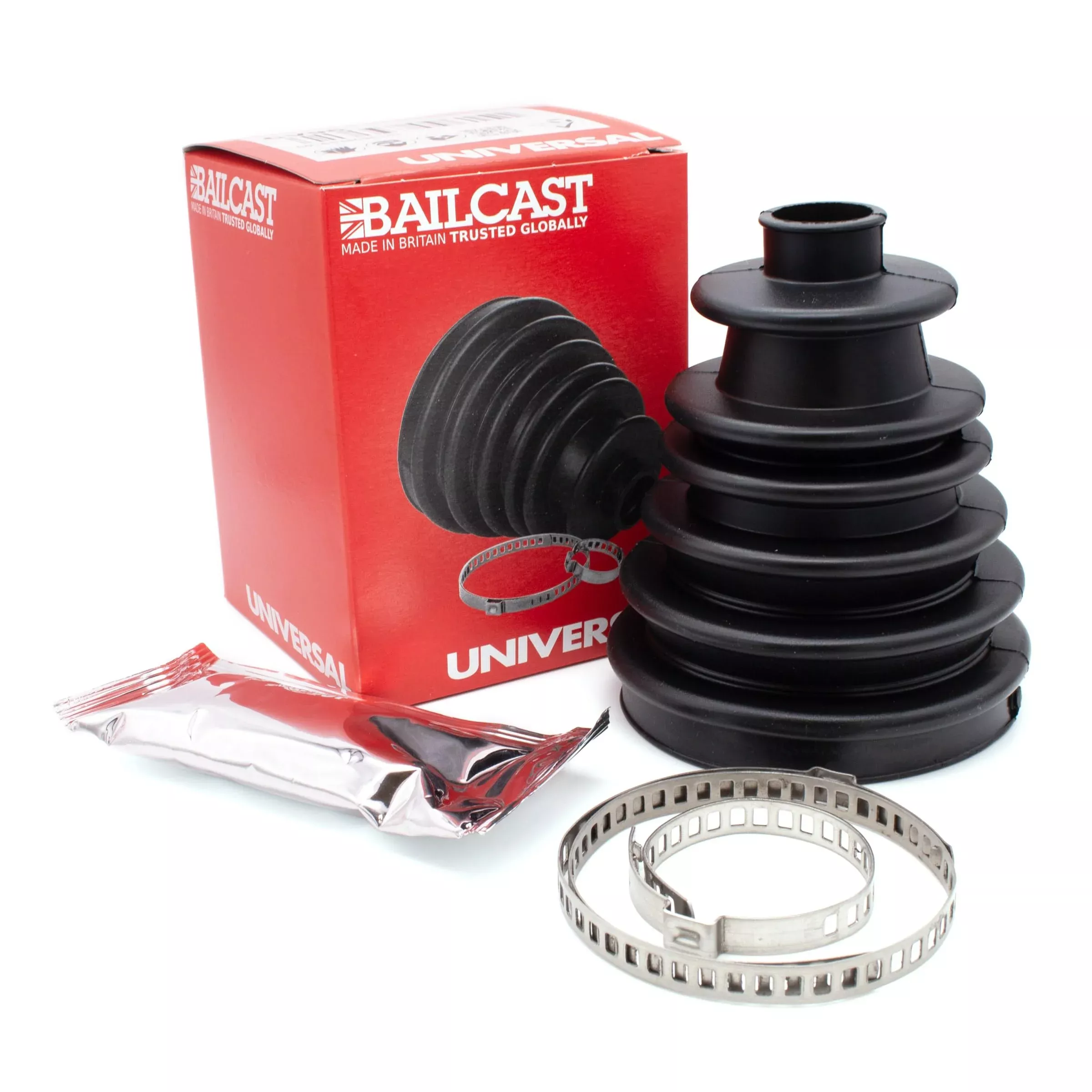 Bailcast CVS18 Universal Split CV Joint Gaiter Boot Replacement Kit - Black