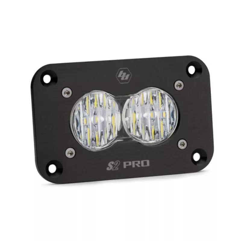 Baja Designs S2 Pro Flush Mount Wide Cornering Pattern LED Work Light – Clear