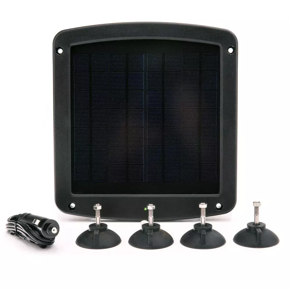 Battery Tender 5 Watt Solar Panel 12V Battery Charger With Charge Controller – Ip67 Weatherproof – Windshield Mountable For Motorcycles, Cars, Suvs And Campers – 021-1171